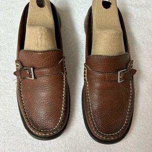Women’s Dockers Brown Leather Slip-On Loafers Size 7 1/2 M